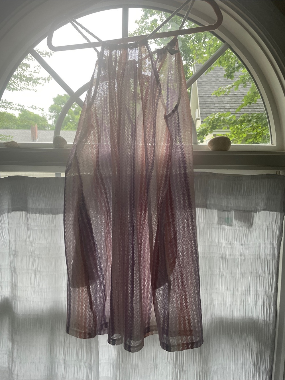 Haute Hippie Sheer Multi Color Swim Coverup